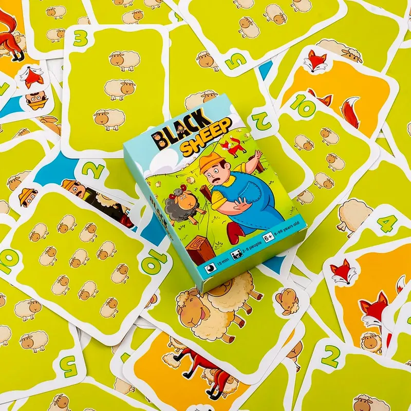Venda quente Black Sheep Party Game Cards Interativo Intellectua Jogo de Tabuleiro Engraçado Família Amigos Festa Brinquedo Presente para Crianças 10.6*7.5cm