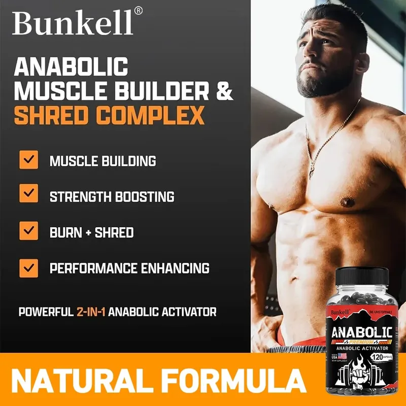 Cápsulas Muscle Builder - Ajudam a aumentar a resistência, a síntese de proteínas promove um crescimento muscular mais rápido, a energia abdominal