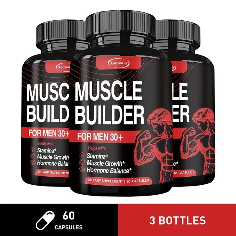 Suplemento para construção muscular - equilíbrio hormonal, crescimento e força muscular promovem o metabolismo e melhoram o desempenho atlético