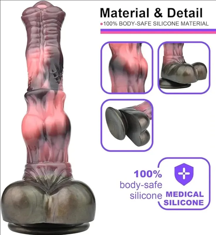 Monster vibrador clitóris massageador g-ponto estimulador enorme pênis com ventosa anal plug brinquedos sexuais para homens mulheres masturbador — image 2