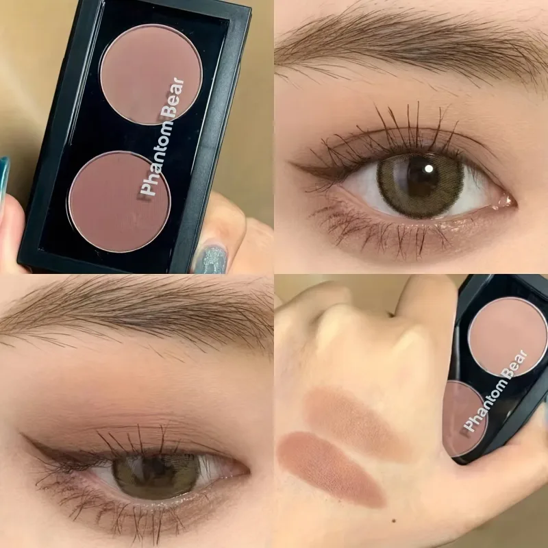 Phantom Bear Mini sombra de acabamento duplo, vários tons para maquiagem de olhos esfumaçados para festas diárias