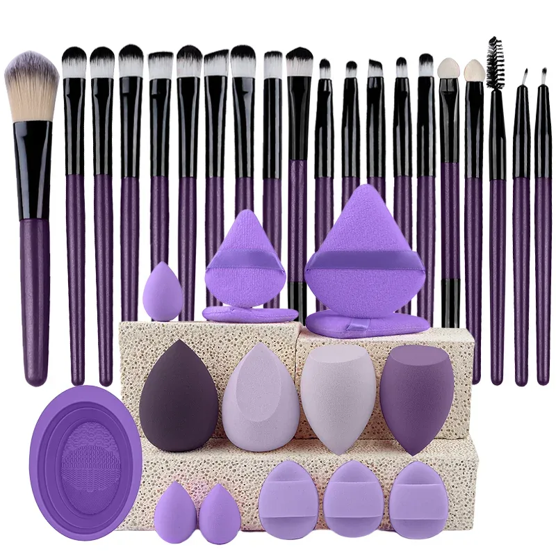 Conjunto de pincéis de maquiagem para os olhos, 20 peças, portátil, macio, ferramentas de beleza, base, sombra, delineador, multifuncional, iniciante