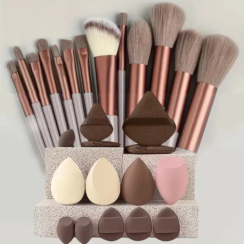 24 pcs Makeup Brush Sets Professional Cosmetics Brushes Eyebrow Powder Foundation Shadows Pinceaux Make Up Tools