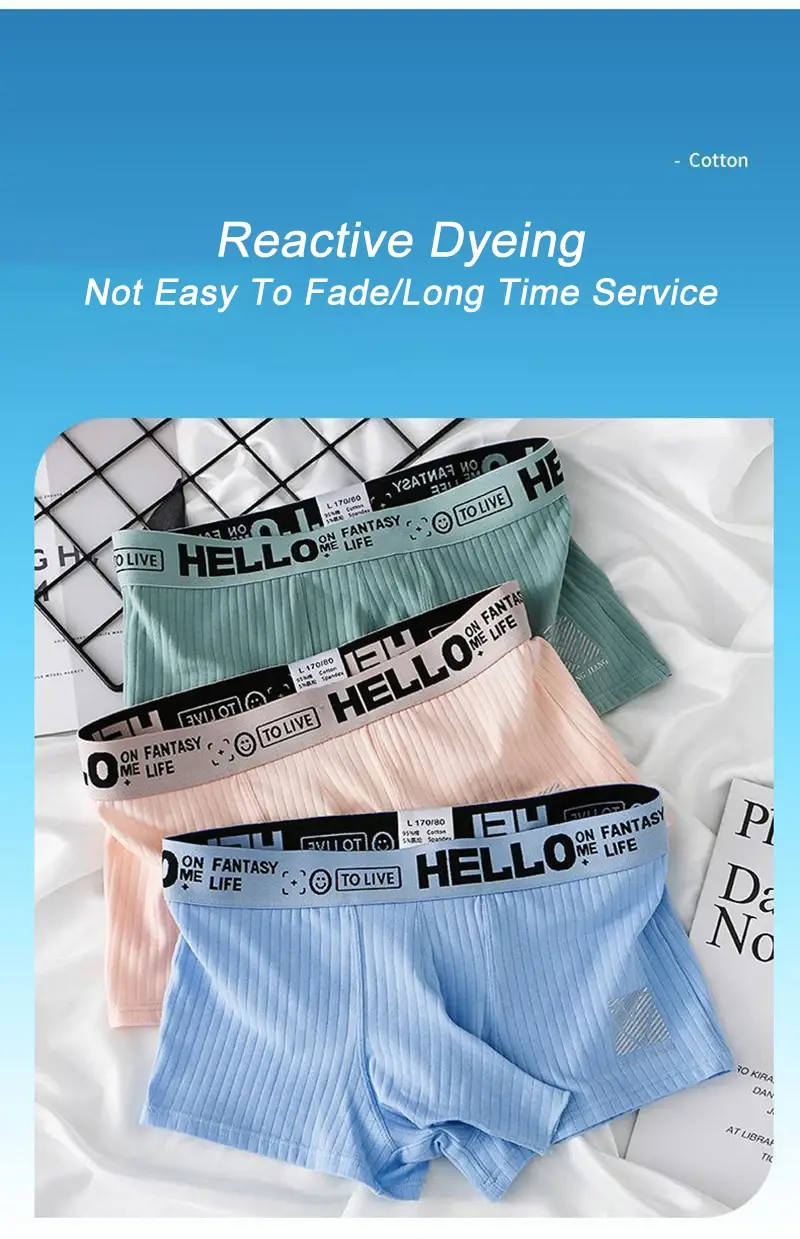 Cueca boxer com nariz aberto de elefante, cueca boxer de algodão confortável e respirável separada para homens, bolsa longa para pênis, roupa íntima sexy