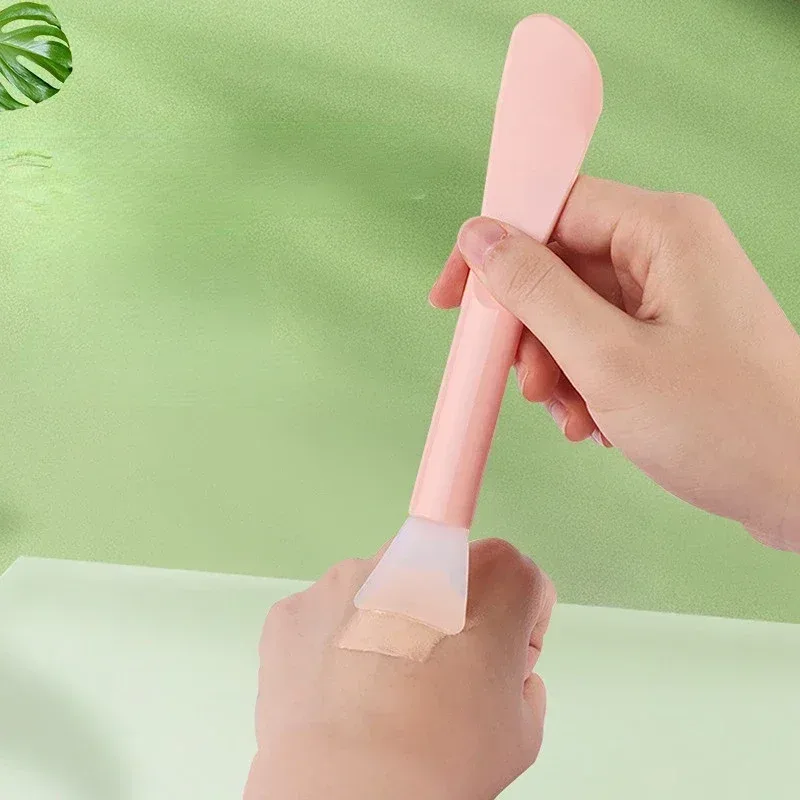 Atacado silicone máscara de cabeça facial escova escovas macias maquiagem integrada dupla utilização escova de filme de lama diy filme ajustando ferramenta de beleza