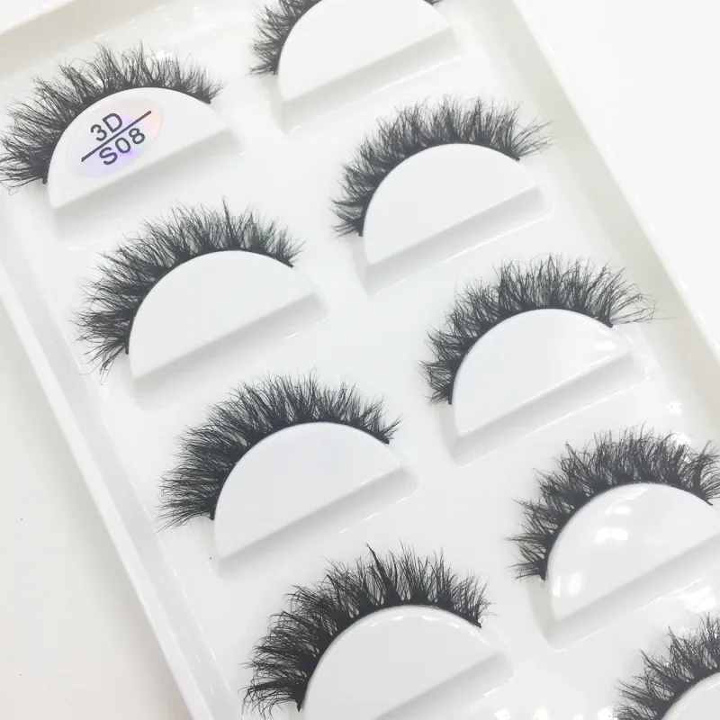 Natural 3d vison cílios postiços macios finos fofos cílios falsos maquiagem cílios beleza gato cilios 5 pares 15 estilos