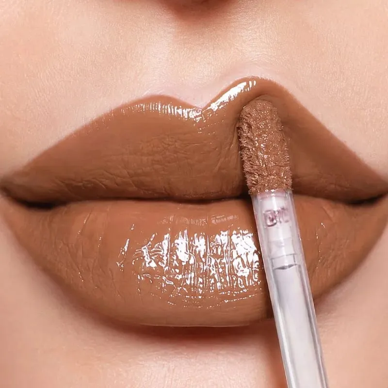 Batom blush conjunto de maquiagem hidratante brilho labial líquido blush alto pigmento maquiagem nude de longa duração
