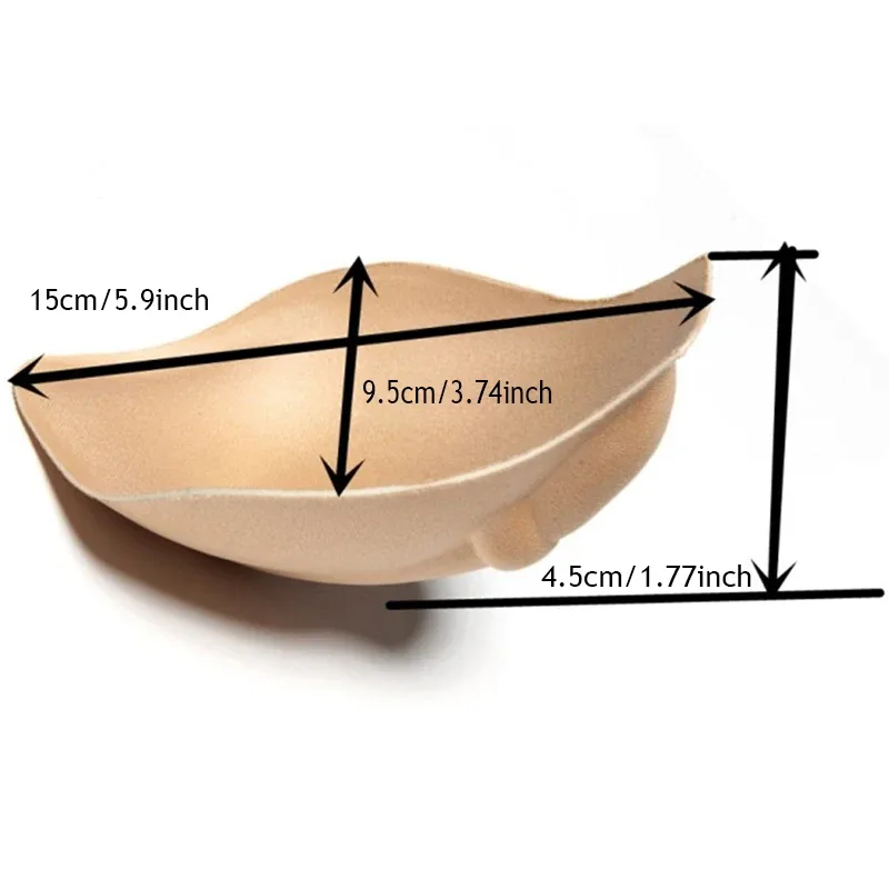 2 pçs masculino esponja bolsa almofada estéreo push up copo roupa interior almofada dentro melhorar proteção frontal almofada interior acolchoado ampliar copos