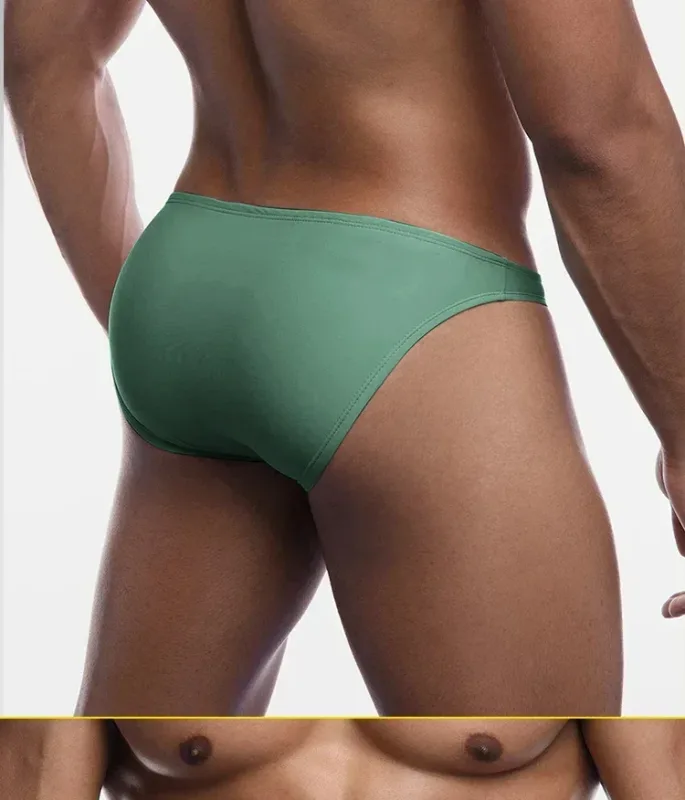 Cuecas modais masculinas de cintura baixa, sexy, cor sólida, simples, triângulo, roupa íntima, esportes, respirável, confortável, calcinha masculina