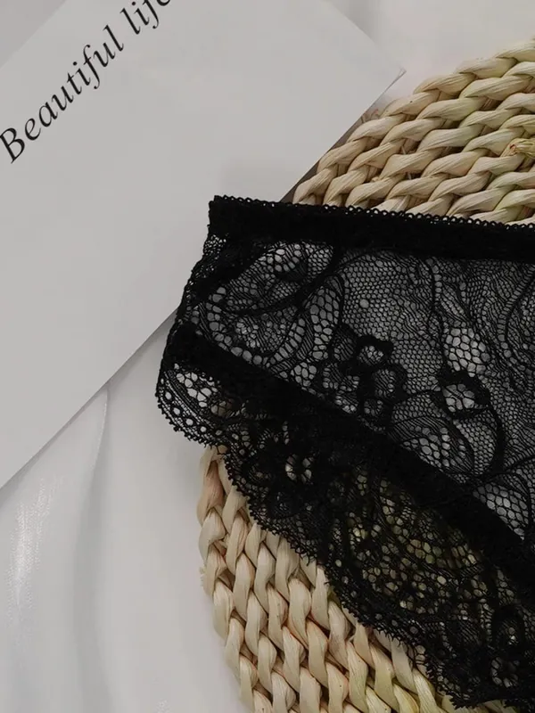 Senhoras nova estampa de leopardo sexy e confortável frente bbutton bela volta roupa interior renda triângulo conjunto a3159