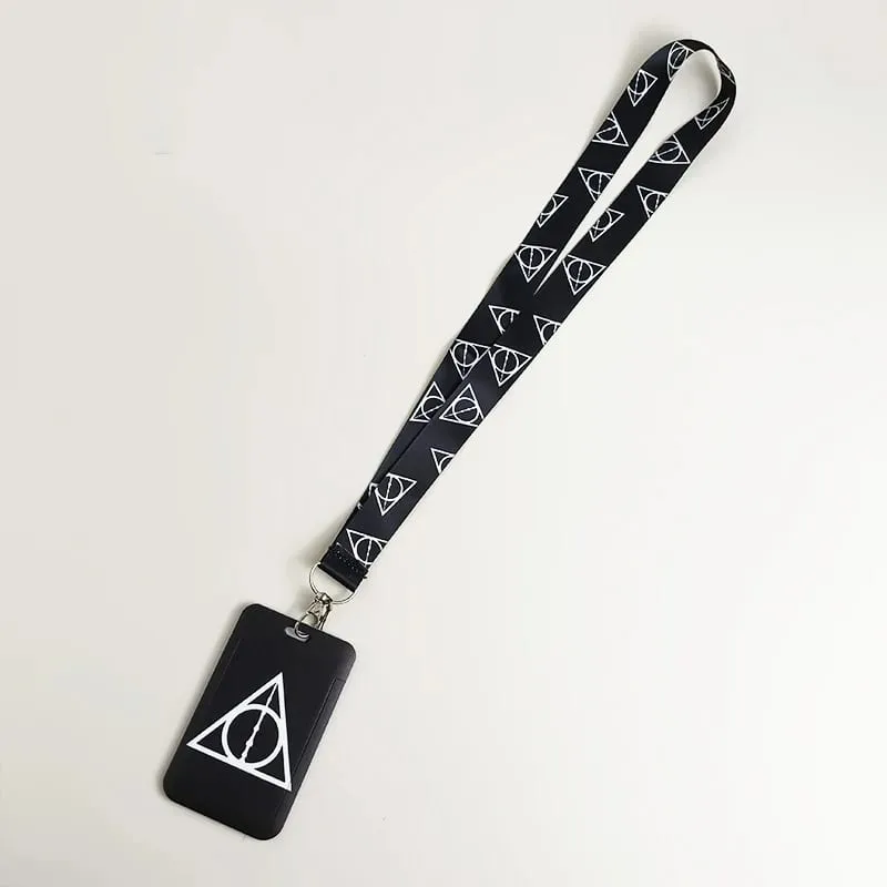 Credential Holder American Anime Lanyards for Key Neck Strap For Card Badge Gym Keychain Keyring Accessories Gifts
