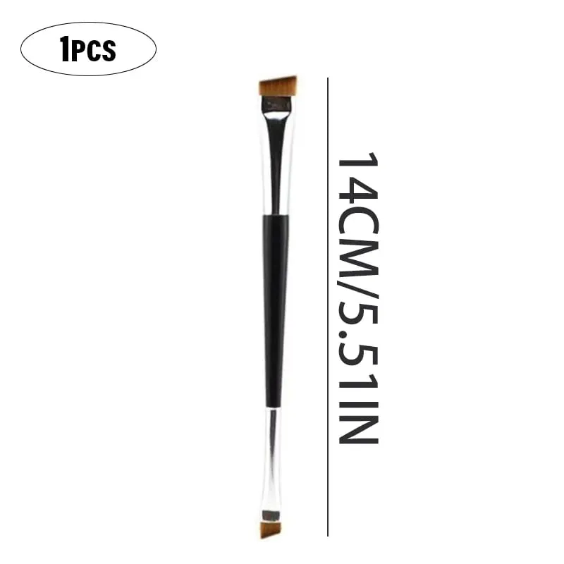 Professional Eyebrow Brush Eyeliner Angled Flat Head Blade Eye Liner Brow Contour Makeup Brushes Double-head Makeup Tool 1~10PC
