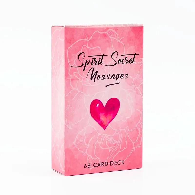 Spirit Secret Messages 68 Stück englische Version Oracle Divination Fate Game Deck Tarot Tisch Brettspiele Spielkarte 10,4 x 6,1 cm