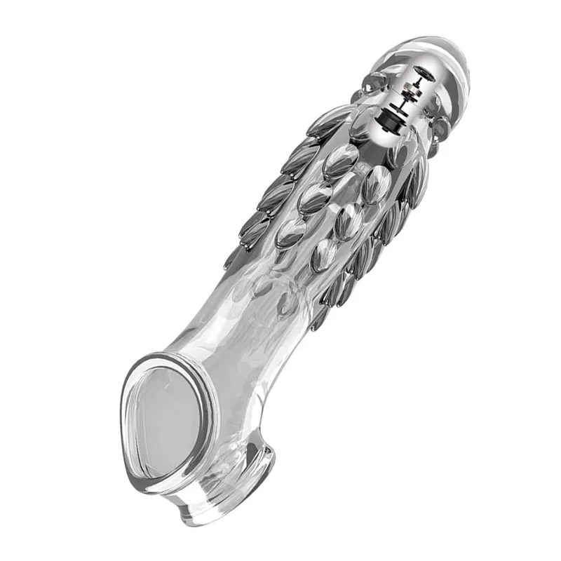 Reutilizável galo anel vibrador atraso preservativo pênis manga extensão estender vibrador adulto anal plug brinquedos sexuais para homens para mulheres brinquedos sexuais