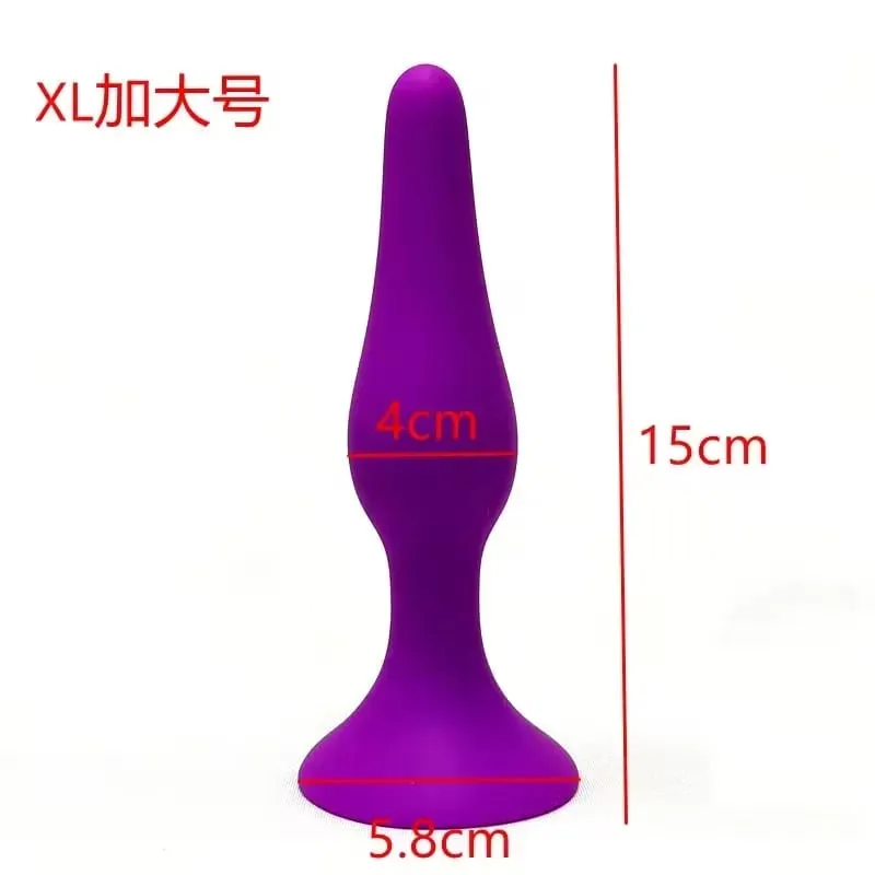 S/L/XL 矽膠肛門塞對接塞肛門刺激前列腺按摩性玩具女男同志肛門擴張器性用品店 Bdsm
