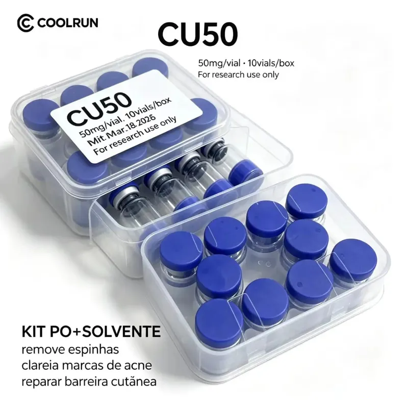 Pó liofilizado de grau premium Rt/peptídeo de cobre Ghk-Cu (especificações disponíveis: 5Mg a 100Mg; cor da tampa do frasco Va