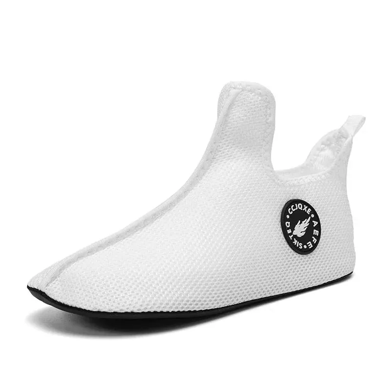White Sneakers Men Casual High Top Shoes Comfortable Breathable Outdoor Sports Shoes Non Slip Lightweight Walking Shoes