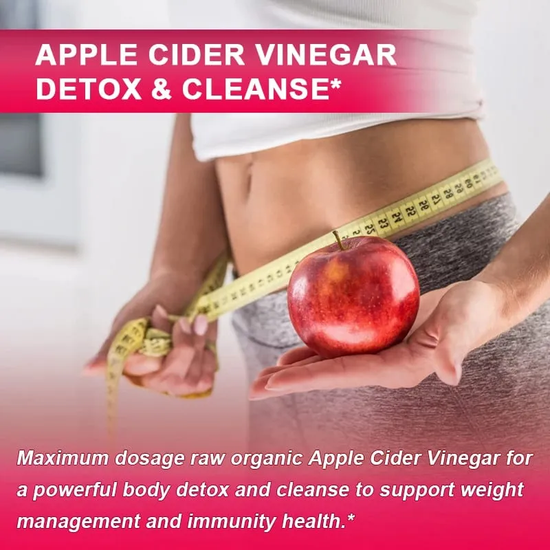 Balincer cápsulas de vinagre de cidra de maçã, queima de gordura, supressor de apetite, perda de peso saudável, suplemento vitamínico de limpeza