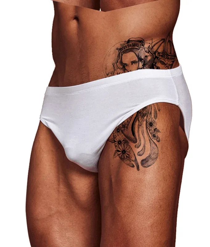 Cuecas masculinas ultrafinas e nuas, cintura baixa, alta elasticidade, respirável, bolsa convexa 3D