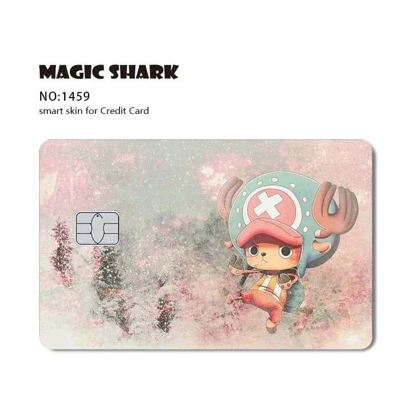 Hot Sale Maigc Shark Anime Chopper Luffy Nami Waterproof Front Side Sticker Film Skin for Credit Debit Card