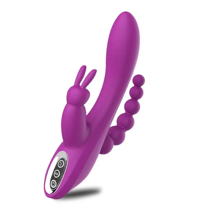 12 modos g ponto coelho vibrador estimulador clitoral anal tripla curva massageador anal contas brinquedos sexuais para mulheres casais vibrador