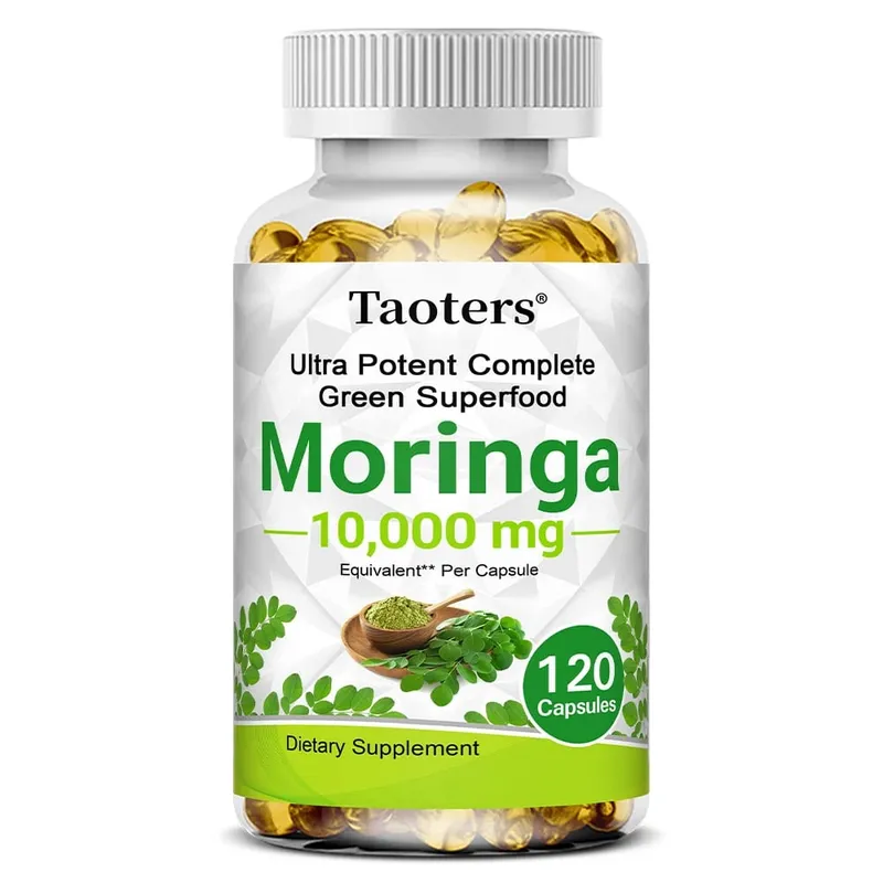 Moringa Capsules 1000mg - for Immune System Energy & Metabolism Antioxidant Promotes Digestive and Brain Health