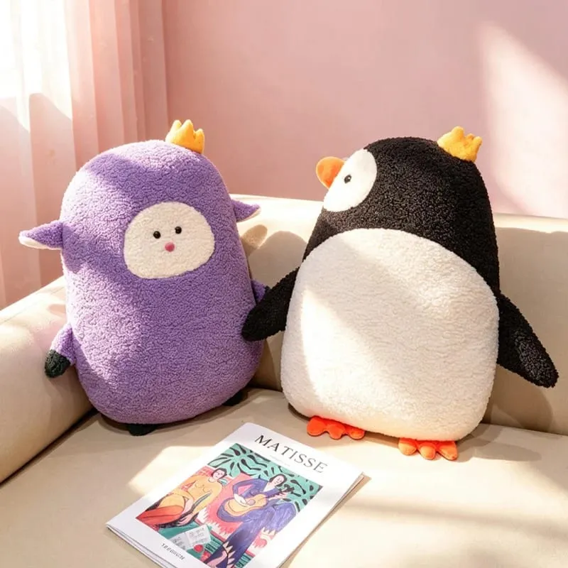 Oreiller en peluche série animaux, léopard, éléphant, pingouin, coussin en peluche, Kawaii, jouet de sommeil, décoration de maison, jouets, cadeaux d'anniversaire — image 7