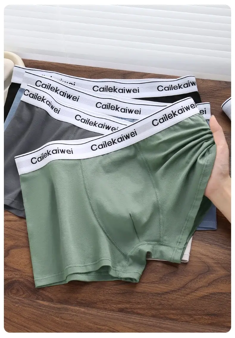 5 pçs boxer shorts roupa interior masculina sexy calcinha de algodão puro sólida elasticidade homem cuecas boxers masculinos homme u lingerie convexa — image 2