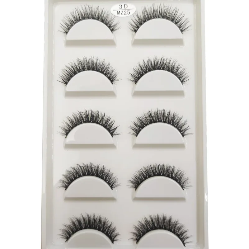 Novo 28 estilos 5 pares de cílios postiços de vison natural maquiagem extensão de cílios falsos cílios postiços maquiagem beleza cilios