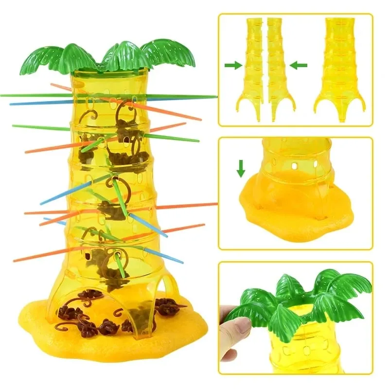 Jogos de mesa multijogador rolando macacos de escalada interessante inteligência brinquedos pai-filho jogo de tabuleiro interativo para crianças