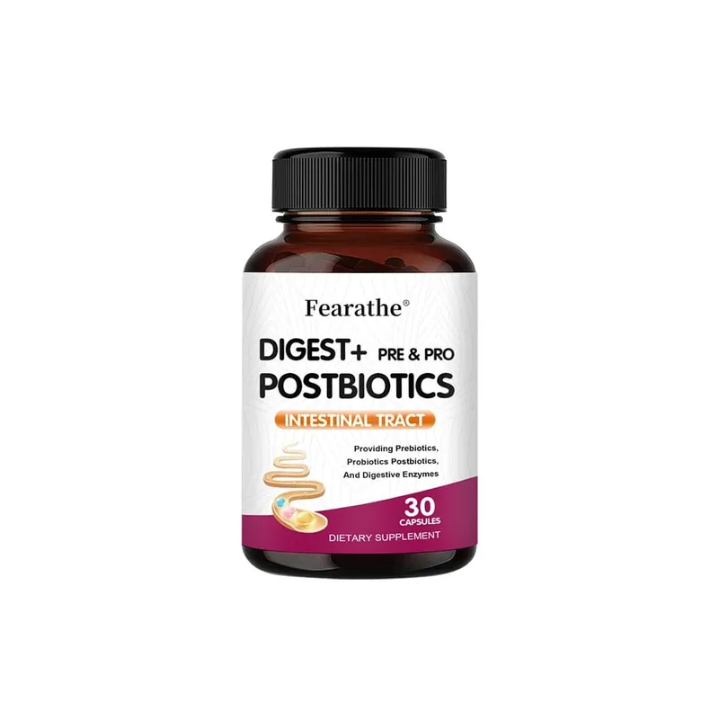 Cápsulas digestivas + prebióticas + probióticos apoiam enzimas digestivas, saúde intestinal, imunológico, aliviam o inchaço