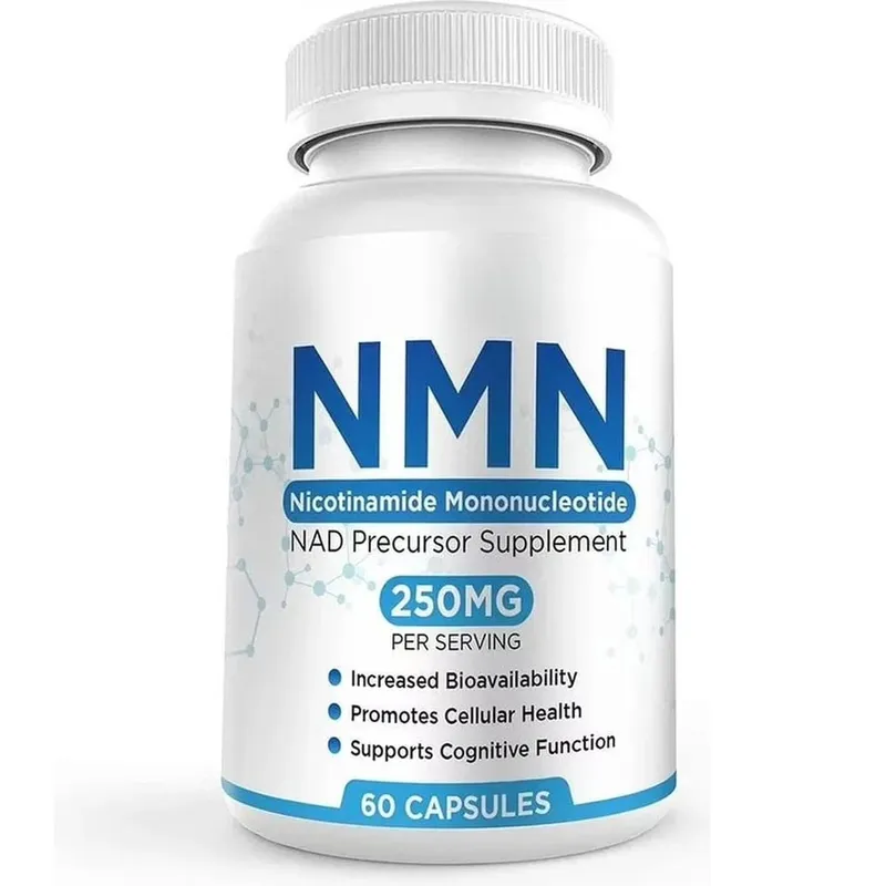 NMN Cápsulas de mononucleotídeo de nicotinamida 250 mg por porção Maior biodisponibilidade promove a saúde celular 60 cápsulas