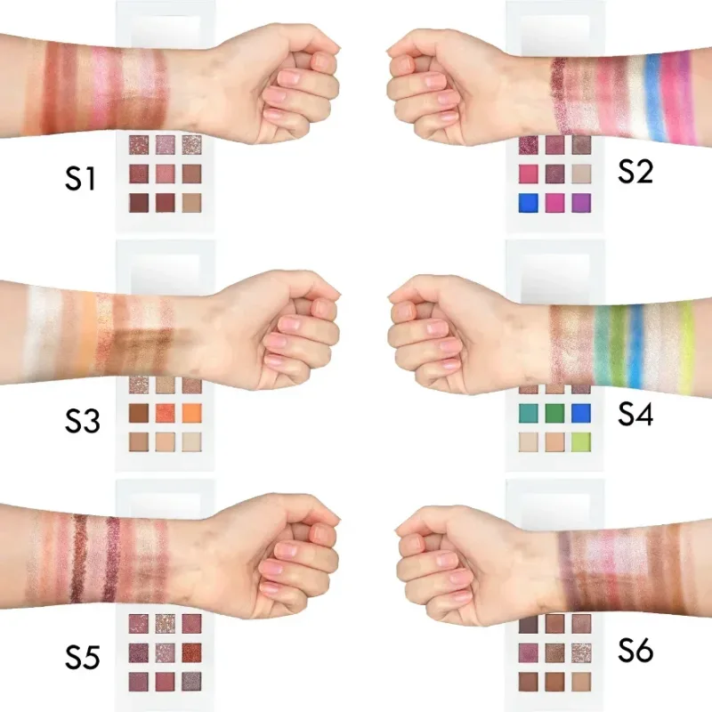 Alta pigmentada shimmer sombra fosco cosméticos paleta de sombra personalizada vegan compõem venda quente sombra de olho