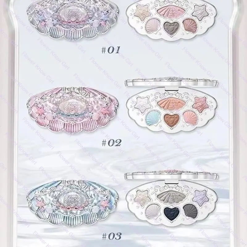 Flower Knows Shell's Jewel Collection Makeup Kit Full Professional Face Palette Blush Eyeshadow Lip Cream Highlighter Balm Sets