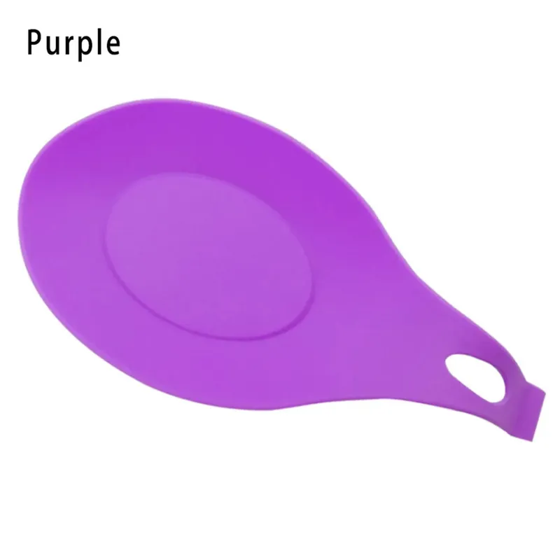 1PC Heat Resistant Silicone Spoon Shelf Chopstick Tray Pot Holder Stove Organizer Utensil Spatula Holder Spoon Pad Kitchen Tool