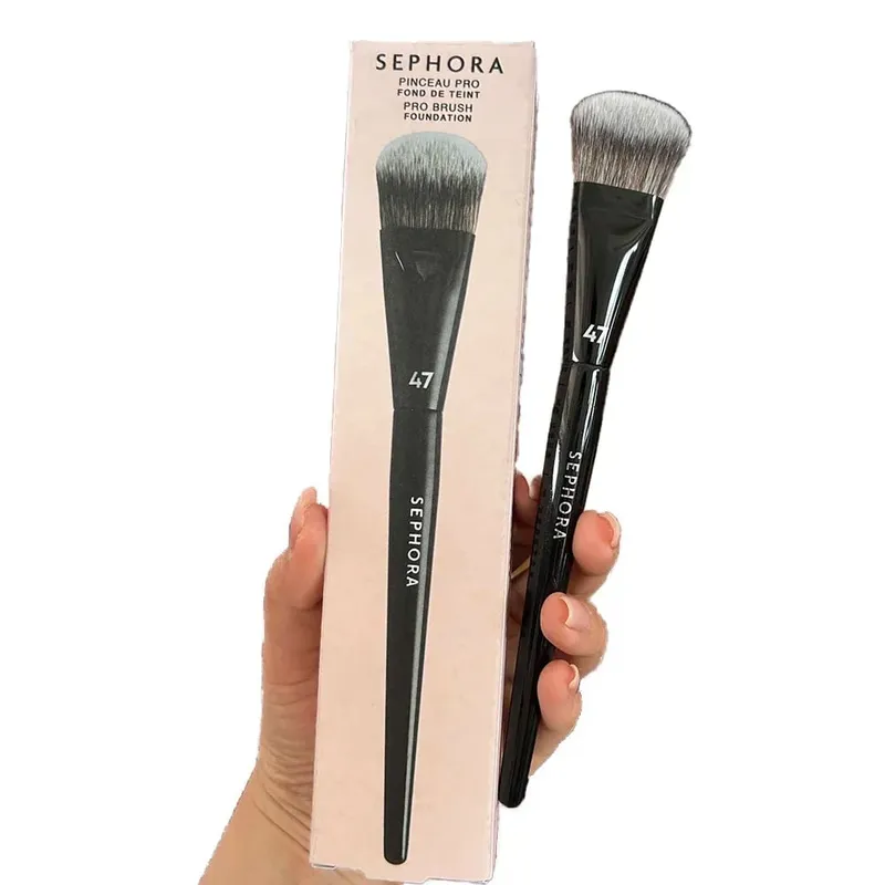 Professional Makeup Brushes Black Face Powder Blush Contour Eye Shadow Crease Blending Cosmetic Tools with box