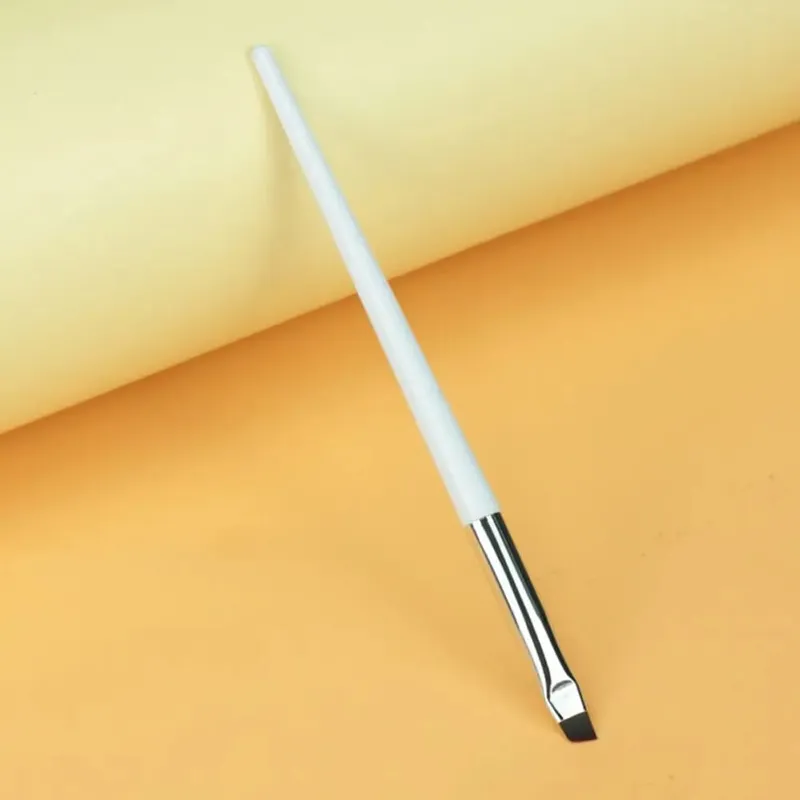 Pincel cosmético para maquiagem, ferramenta para iniciantes, pincéis de delineador fino em ângulo, pincel plano para sobrancelha, forro de sobrancelha, lâmina de pincéis de maquiagem
