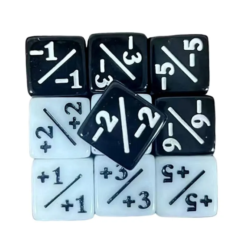 16mm 6 Side Dice Counters +1-1 Kids Toy Counting For MTG The Gathering Card Gaming Token Loyalty Gift 10PCS/Bag — image 8