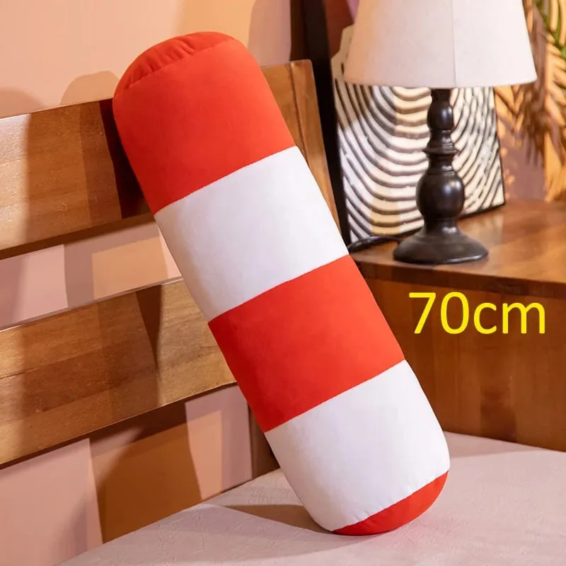 Hot Simulation Vehicle Plush Pillow Creative Roadblock Road Railing Toys Stuffed Soft For Home Decor Prop Sleeping Cushion — image 12