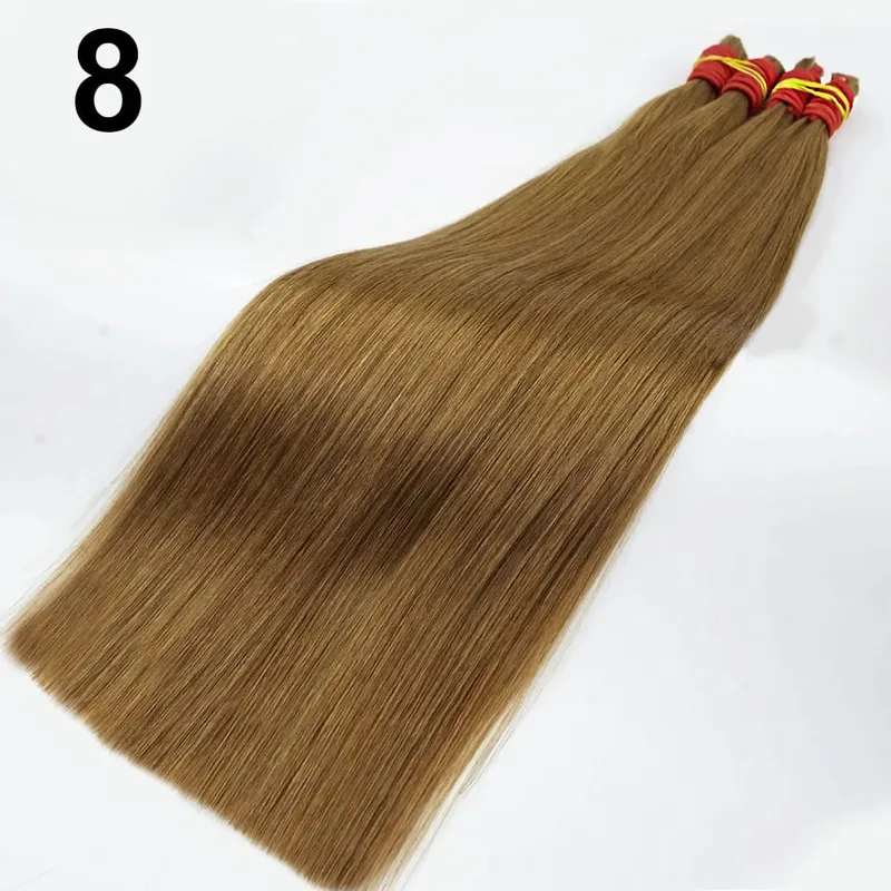 Kein Schuss, 100 % Echthaar-Extensions, Remy-Echthaar, unverarbeitetes natürliches schwarzes indisches Jungfrau-Haar, geflochten für Frauen