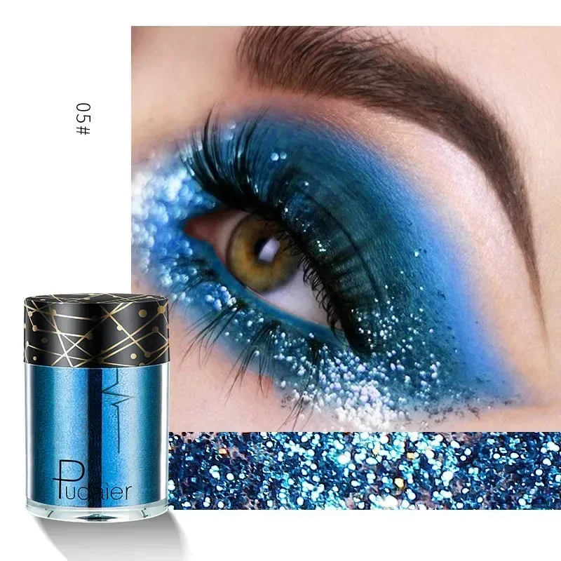 New Glitter Eye Shadow Professional Makeup Monochrome Shining Eyeshadow Sequins Universal Party Cosmetic