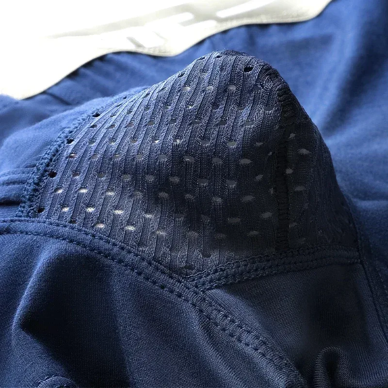 Bala roupa interior separada masculina ventilada verão cuecas secas saco de seda gelo boxers saudáveis