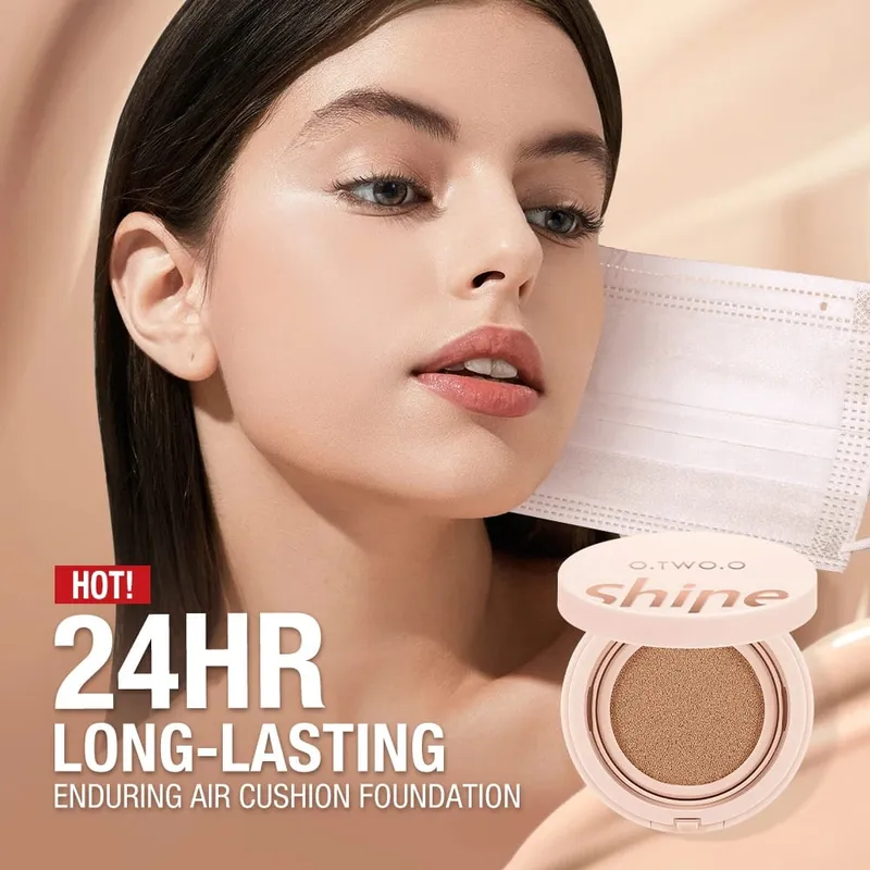 O.TWO.O Conjunto completo de maquiagem, 10 peças, kit de cosméticos, rímel, base, creme BB, almofada de ar, corretivo, batom, maquiagem para mulheres