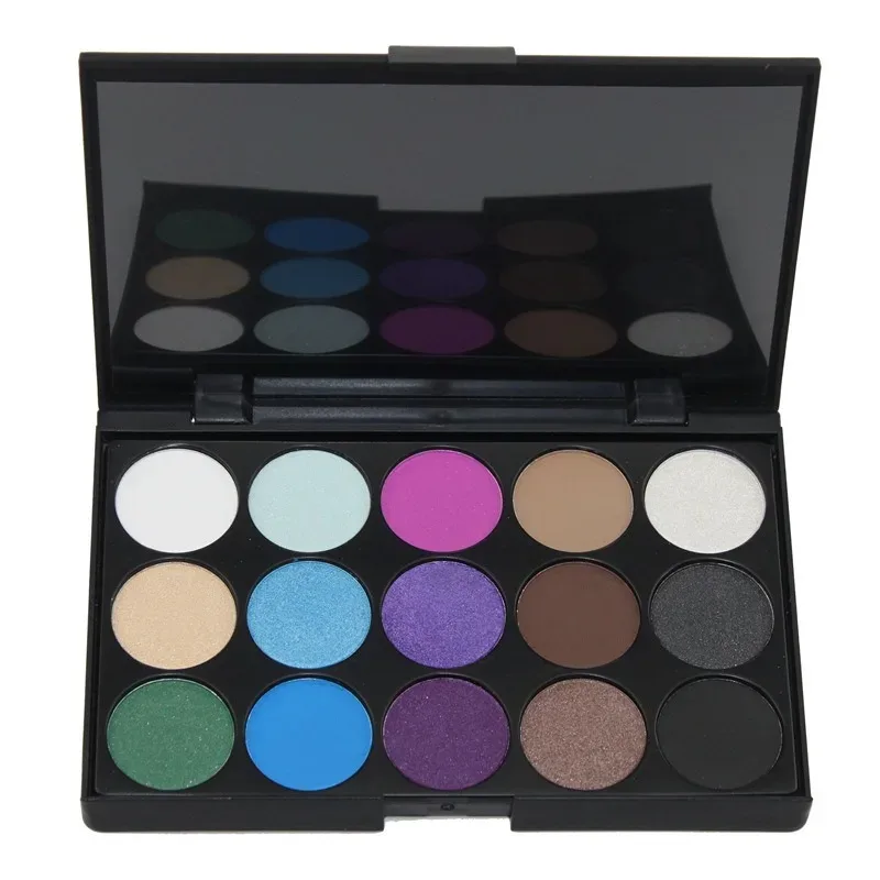 Pearlescent 15/40 Color Eyeshadow Palette High Saturation Eye Shadow Plastic This European American Hot Selling Spot Earth Color