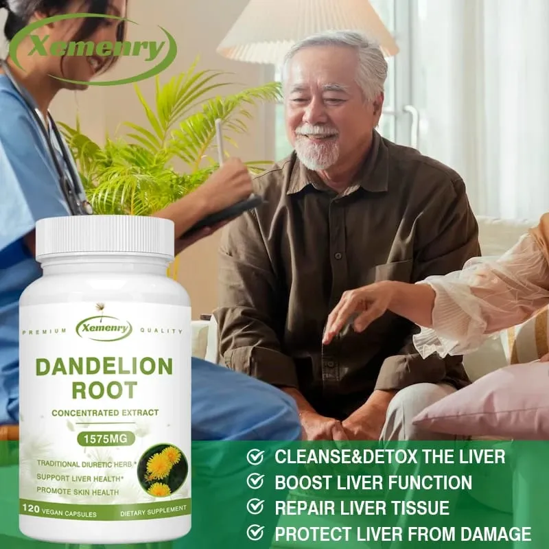 Dandelion Root Extract Capsules for Liver Detox Protection Liver Support Strong Immune System Normal Blood Pressure & Sugar — image 4