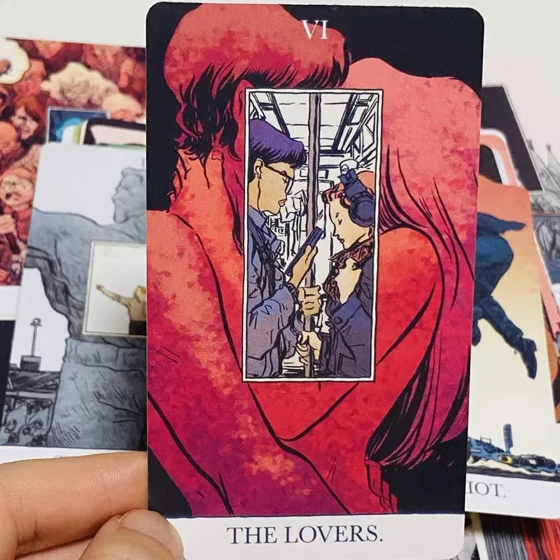 As cartas de tarô reveladas 80 peças em inglês, baralho de tarô para festa familiar, jogo de mesa de lazer (com 2 cartas especiais)
