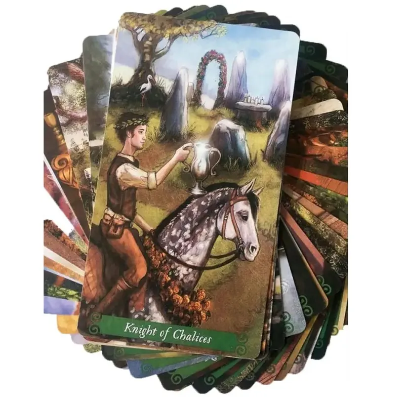 Novo baralho de tarô oráculos cartas adivinhação misteriosa bruxa verde cartas de tarô para mulheres meninas jogo de tabuleiro