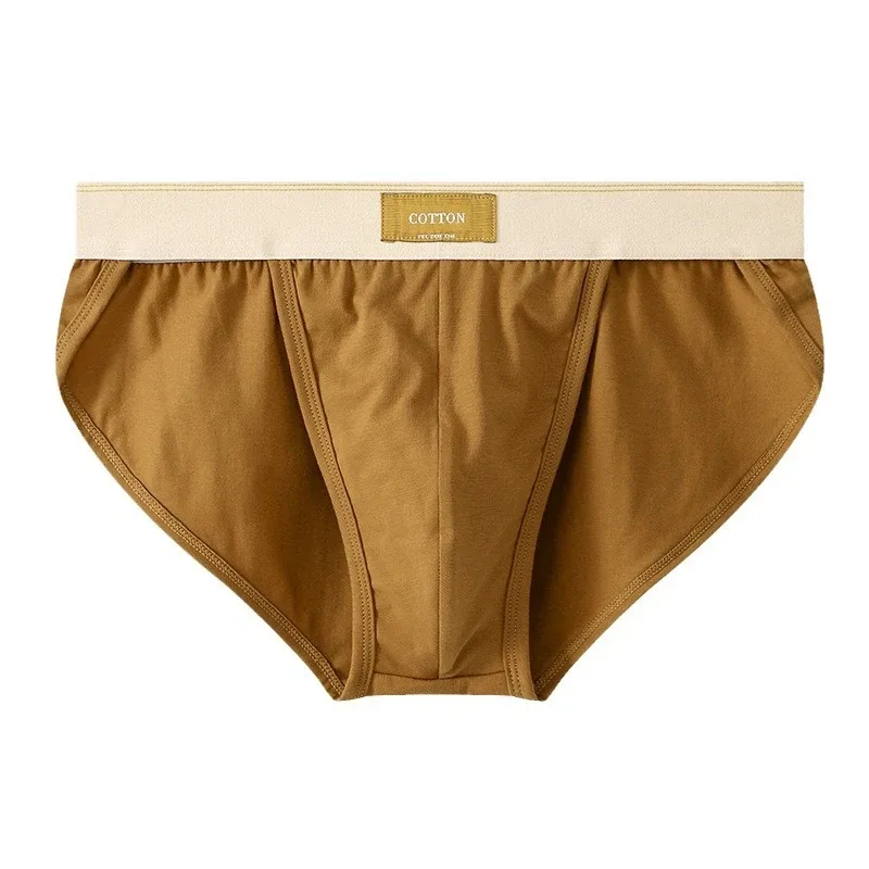 Men underwear cotton loose ropa interior hombre simple lingerie solid color calcinha Plus size sexy panties new boxers & briefs