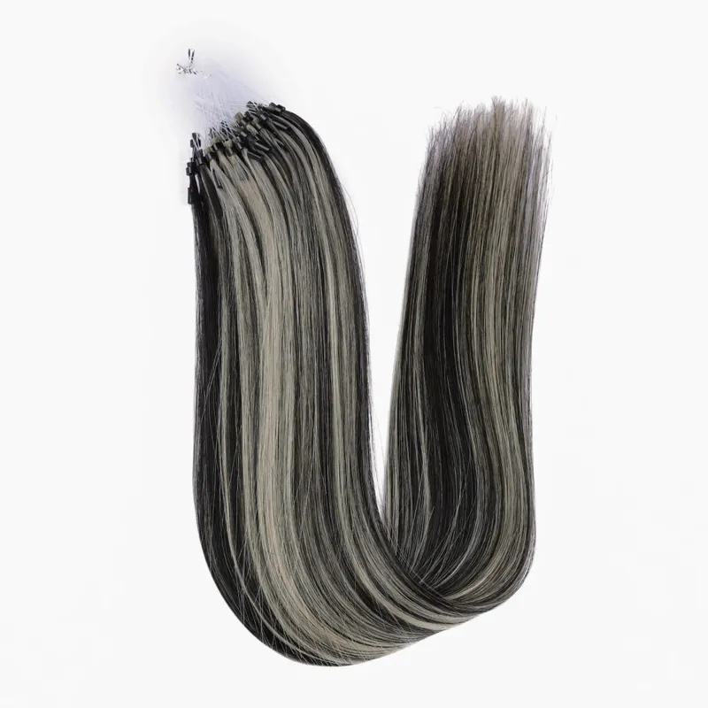 Remy 真人接髮 14-24 吋微環附件微珠自然外觀 DIY 接發