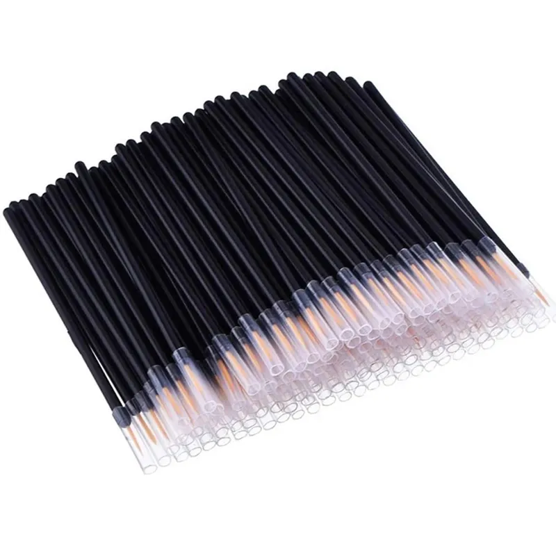 50/100 件眼線刷睫毛眼影塗抹器適用於美甲繪畫筆工具眼睫毛棒化妝配件
